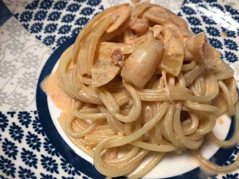 蝦仁忌廉意粉