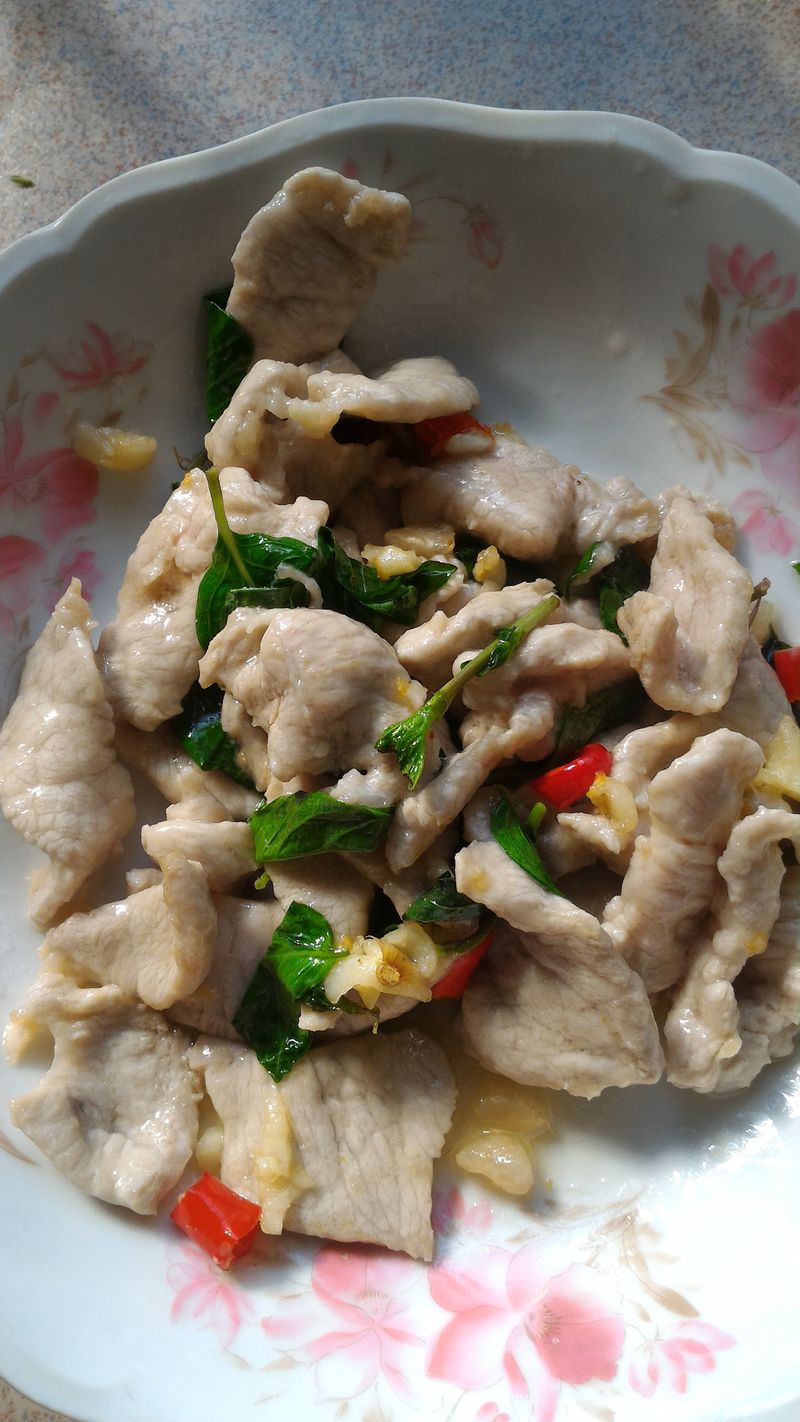 蒜香辣炒肉片