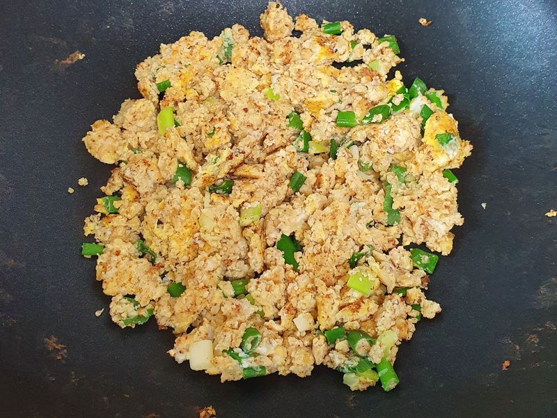 豆渣蔥蛋