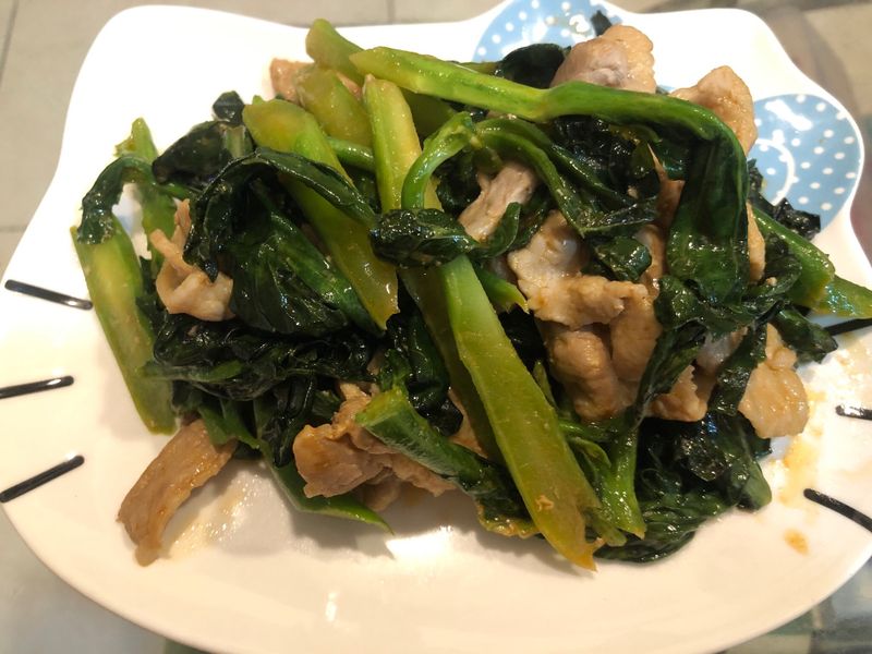 芥蘭炒肉片