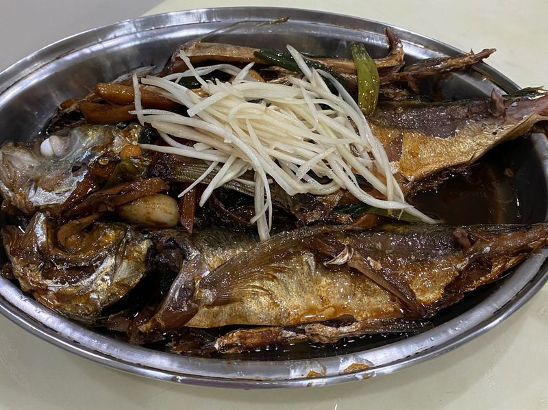 紅燒竹莢魚