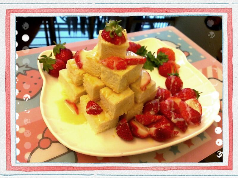 品靚上菜-[草莓就愛鷹牌煉奶]之草莓金磚