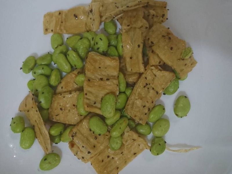 清炒豆皮毛豆 -全國電子新店民權店萬用鍋