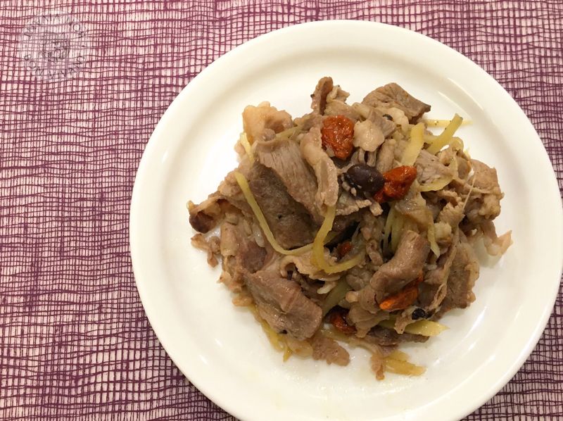 薑絲枸杞羊肉片