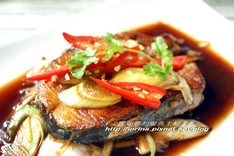 下飯料理~蒜苗燒旗魚