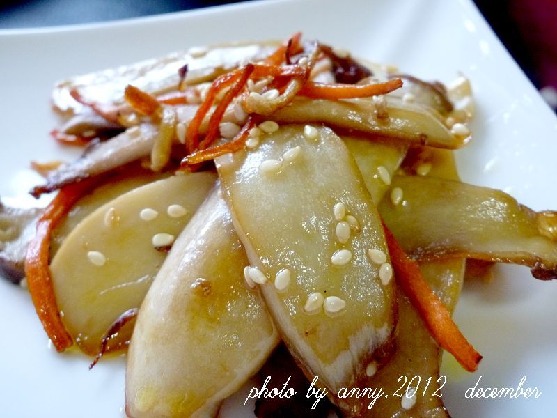 香煎芝麻鮑菇