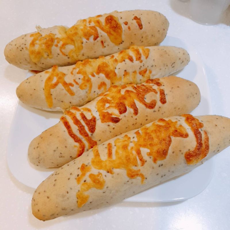 奇亞籽起司全麥麵包(中種法)