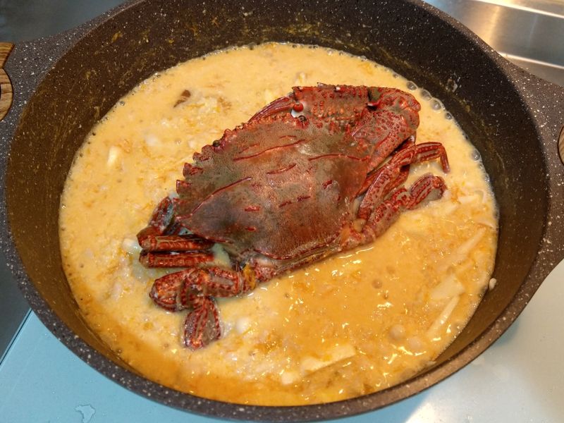 南瓜石蟹燉飯