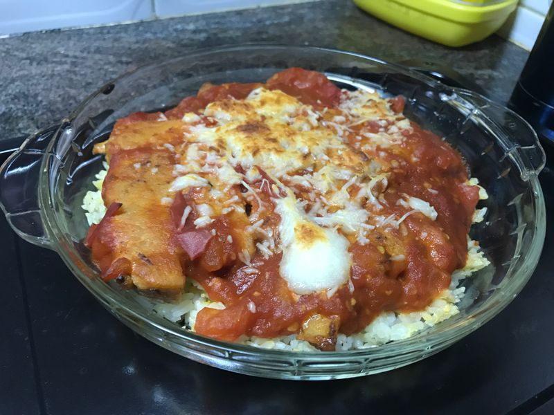 蕃茄焗豬扒飯