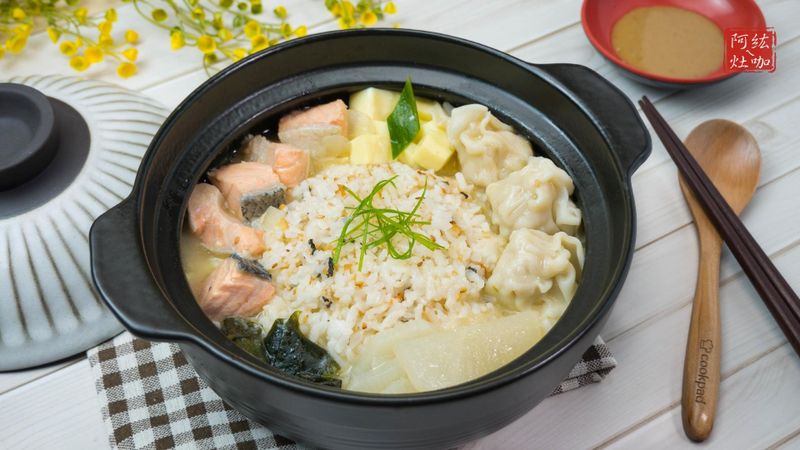 #103 味噌鮭魚湯泡飯