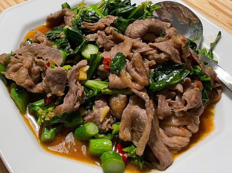 芥蘭炒牛肉