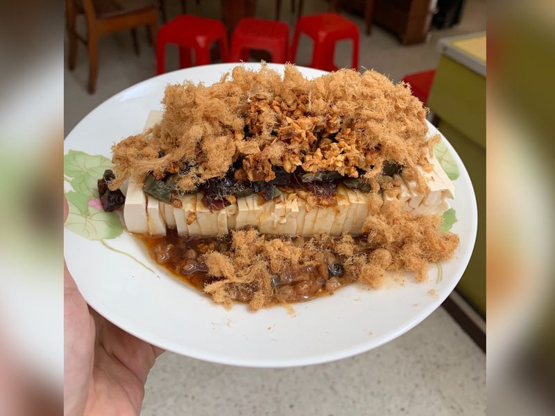 肉丝皮蛋豆腐