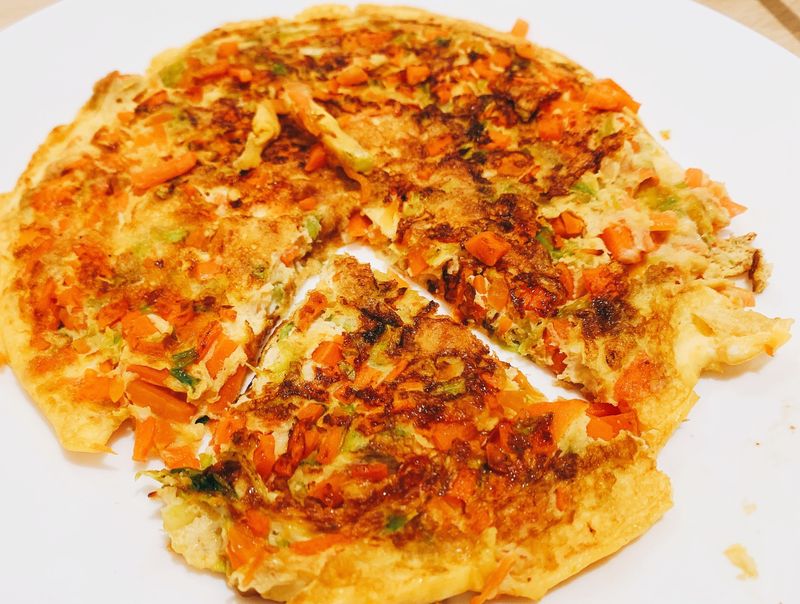 蛋白質+蔬菜_紅蘿蔔芹菜烘蛋
