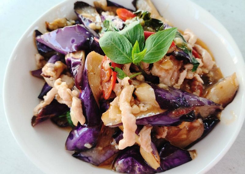 豆瓣肉絲茄子家常料理