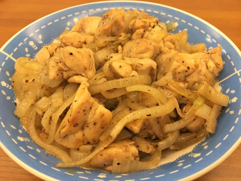 黑胡椒洋蔥雞腿