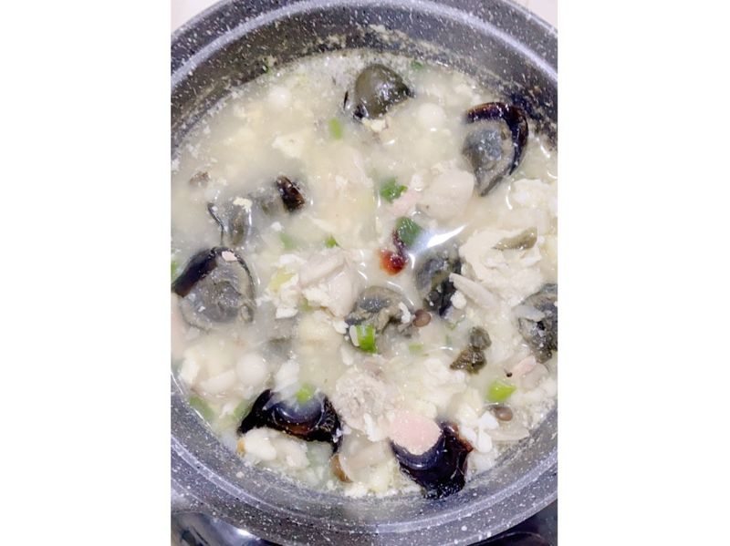鮭魚菇菇鹹粥🍲|低碳低醣高蛋白