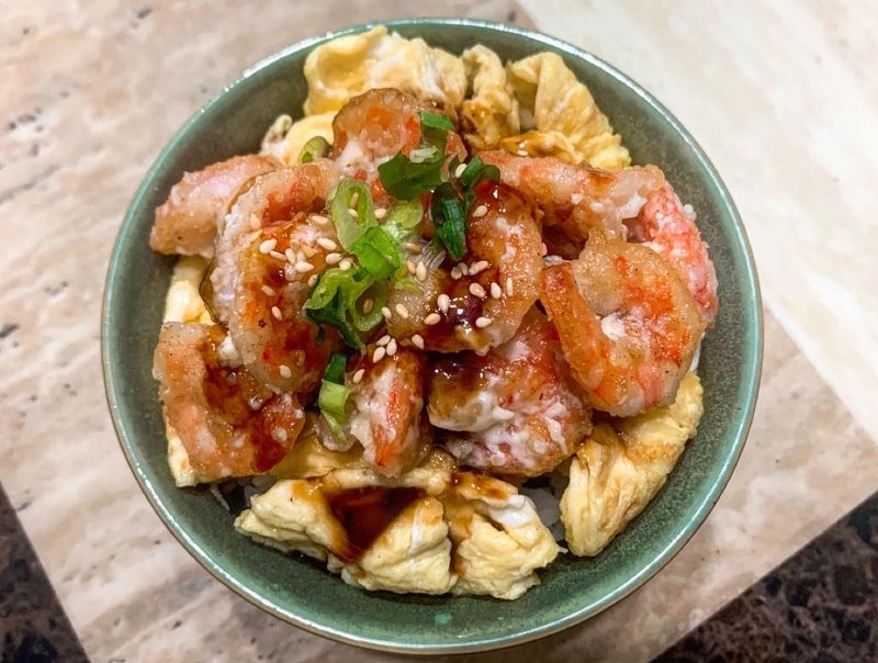 日式醬燒蝦仁飯