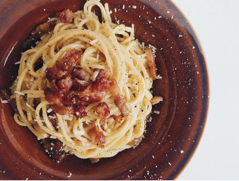 經典義式培根蛋麵 Carbonara