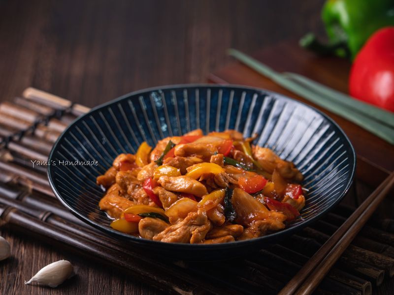 糖醋彩椒雞柳