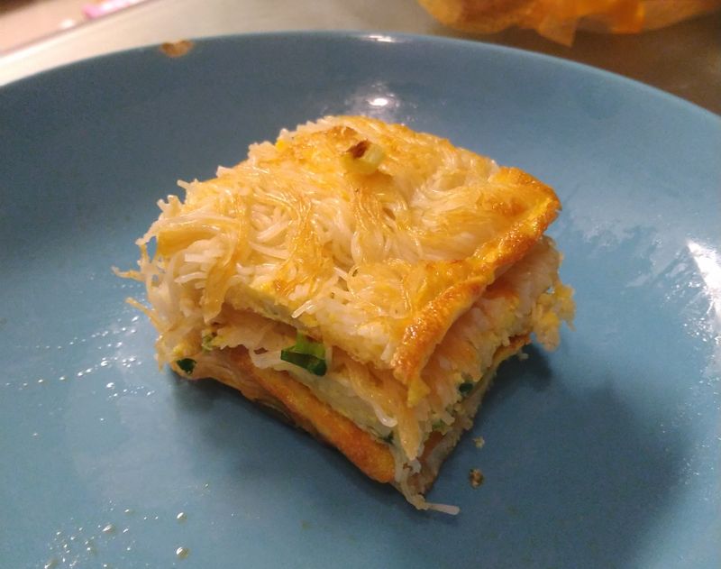 蔥蛋麵線煎
