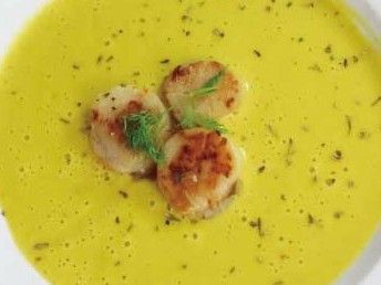 南瓜干貝濃湯