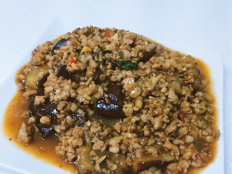 魚香茄子(肉爆多版)