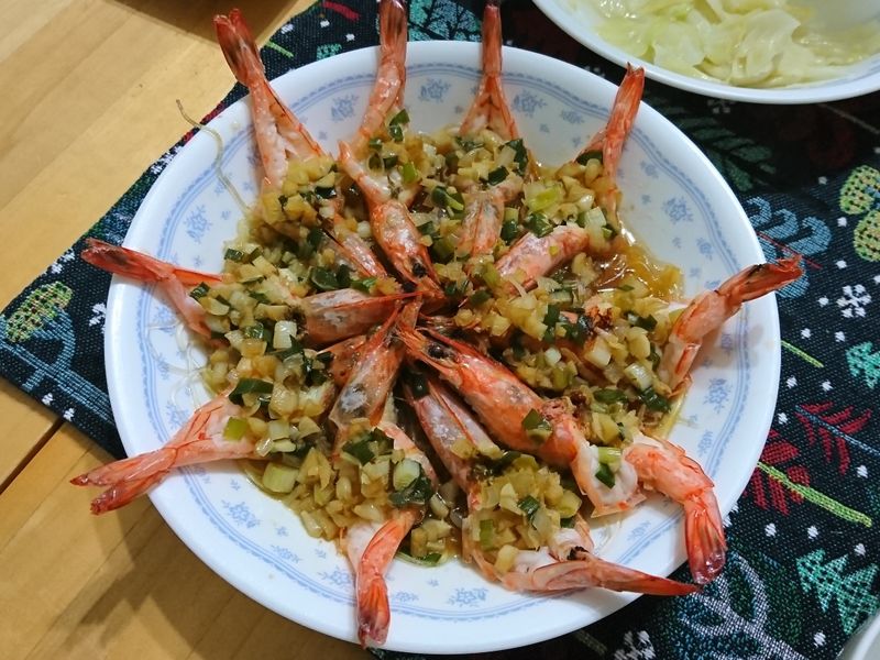 蒜蓉蒸蝦