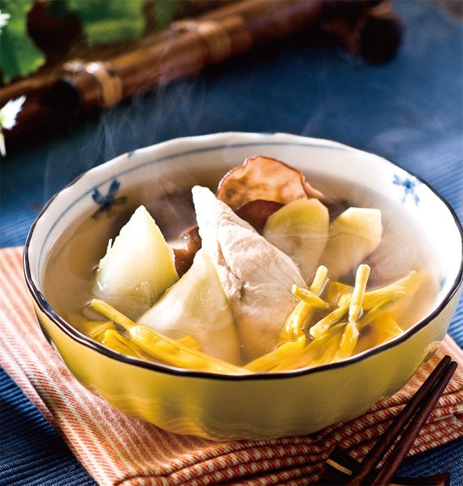 金針雞湯