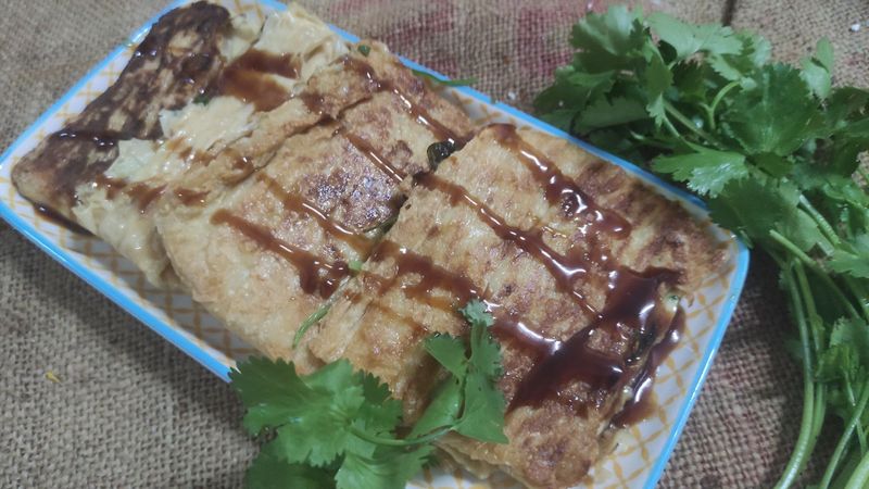 香煎鮮豆皮