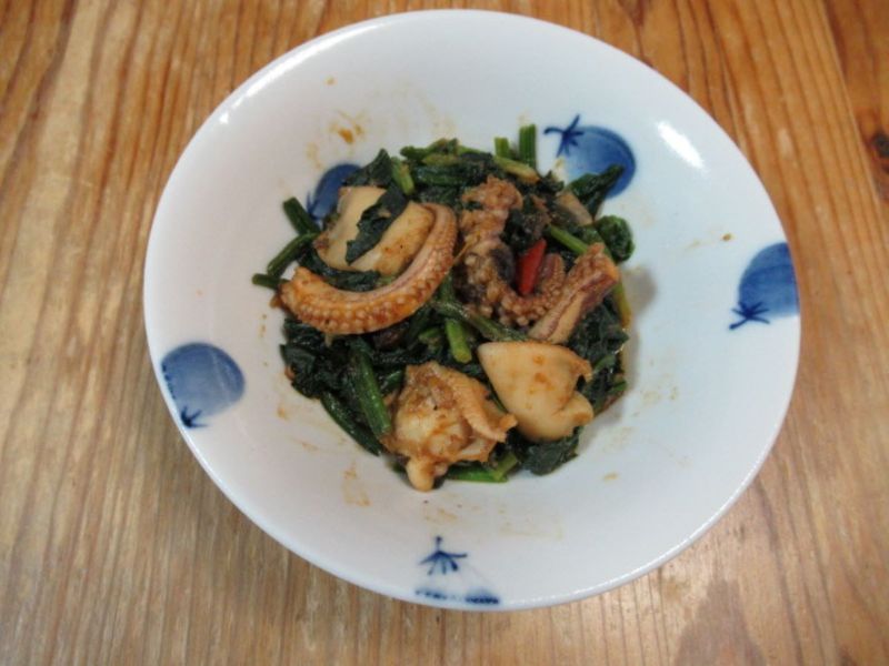 義式軟絲菠菜