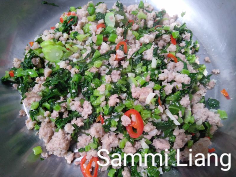 雪菜炒肉末