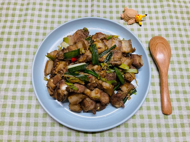 蒜苗鹹豬肉