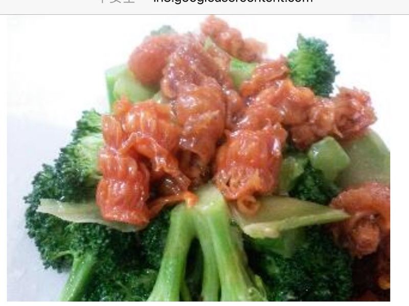珊瑚蚌炒西蘭花