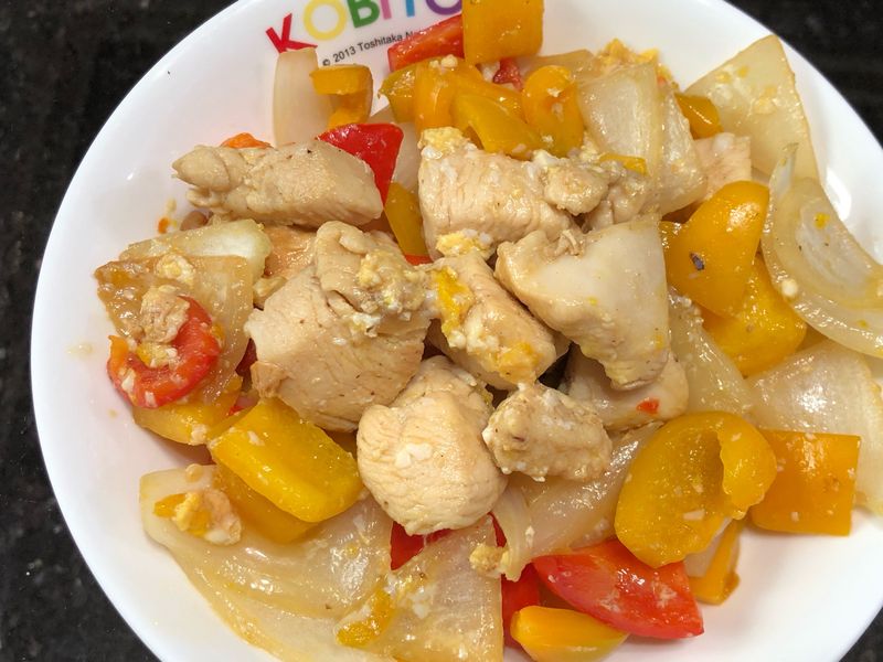 色彩繽紛雞胸親子丼(無飯)