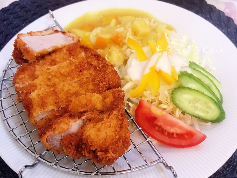 咖哩炸豬排飯(鹽水漬)