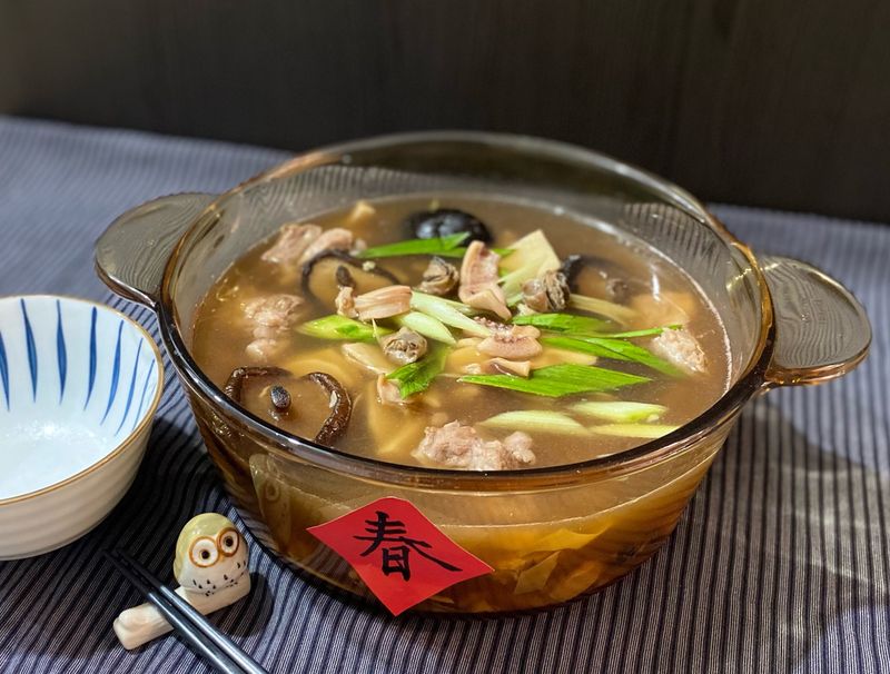 年菜料理:魷魚螺肉蒜