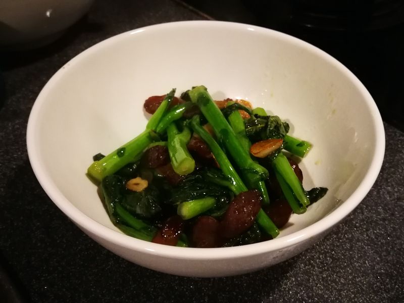 臘腸炒菜心