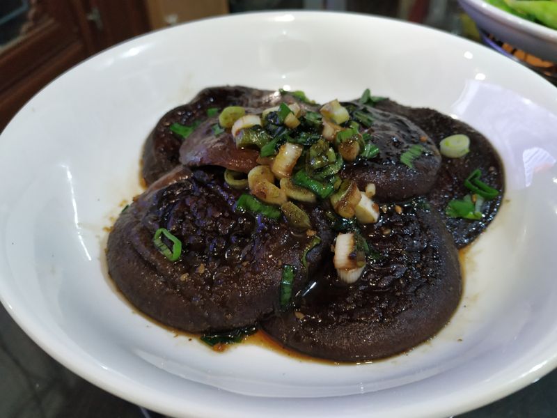 奶油香菇排