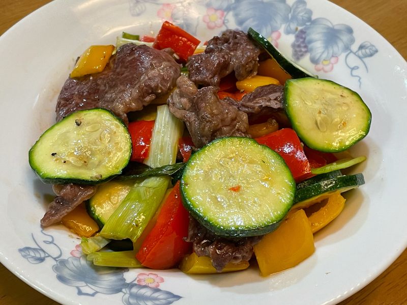 氣炸牛肉鮮蔬