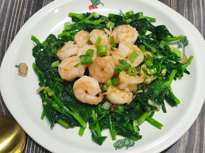 lanni 豆苗蝦仁