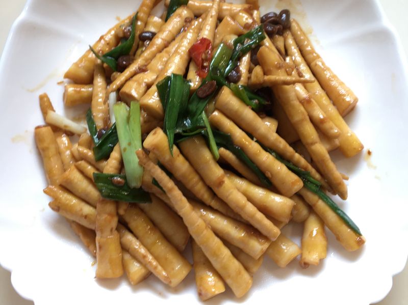 豆醬炒箭筍