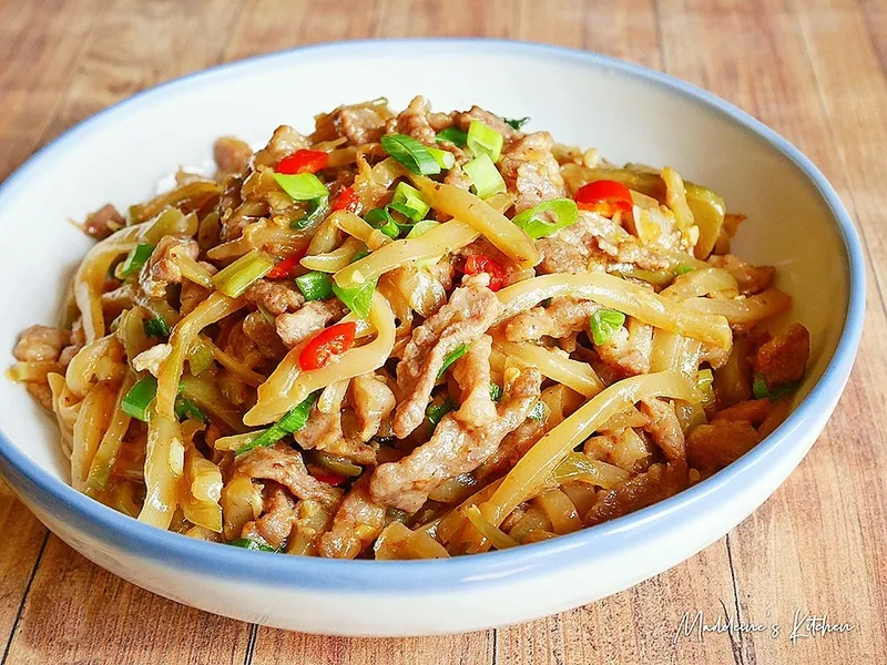 榨菜炒肉絲