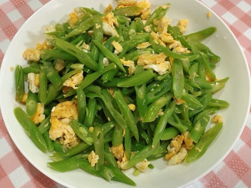 四季豆炒蛋
