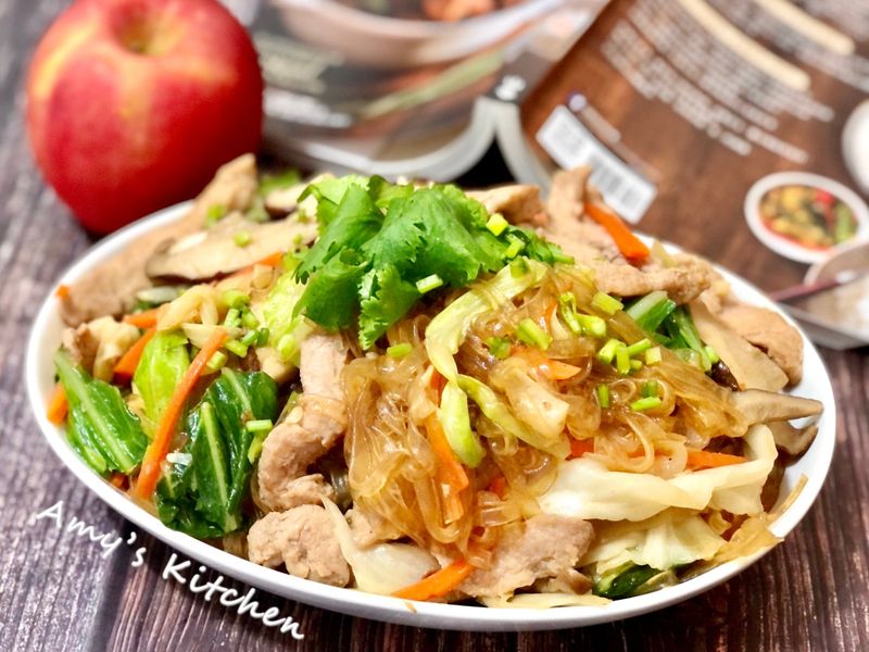 高麗菜炒寬冬粉 (高麗菜保鮮分享)