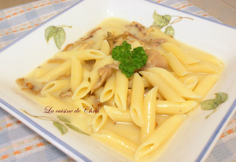 [麵食] 白汁雞肉斜管麵