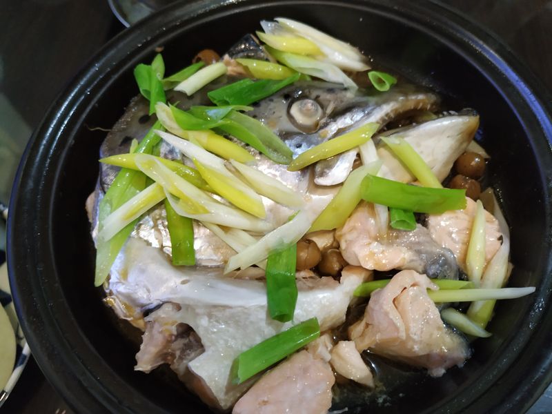 樹子蒸鮭魚頭