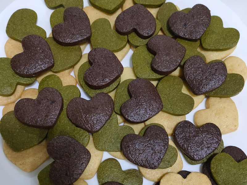 手工餅乾🍪原味、抹茶、可可