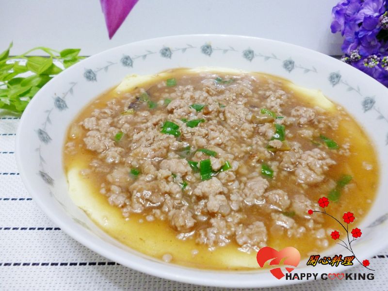 電鍋肉末蒸蛋