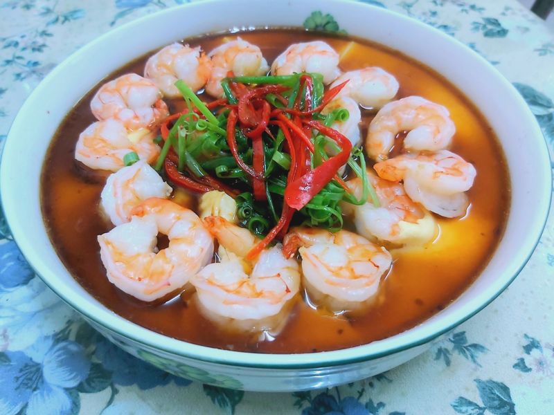 鮮蝦芙蓉蒸蛋