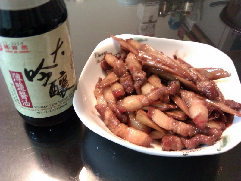 〈大吟釀薄鹽醬油〉牛蒡肉絲